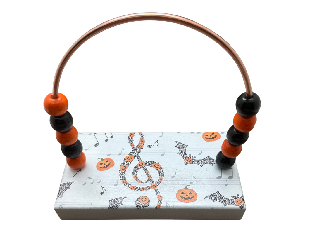 Halloween Treble Clef Bead Counter