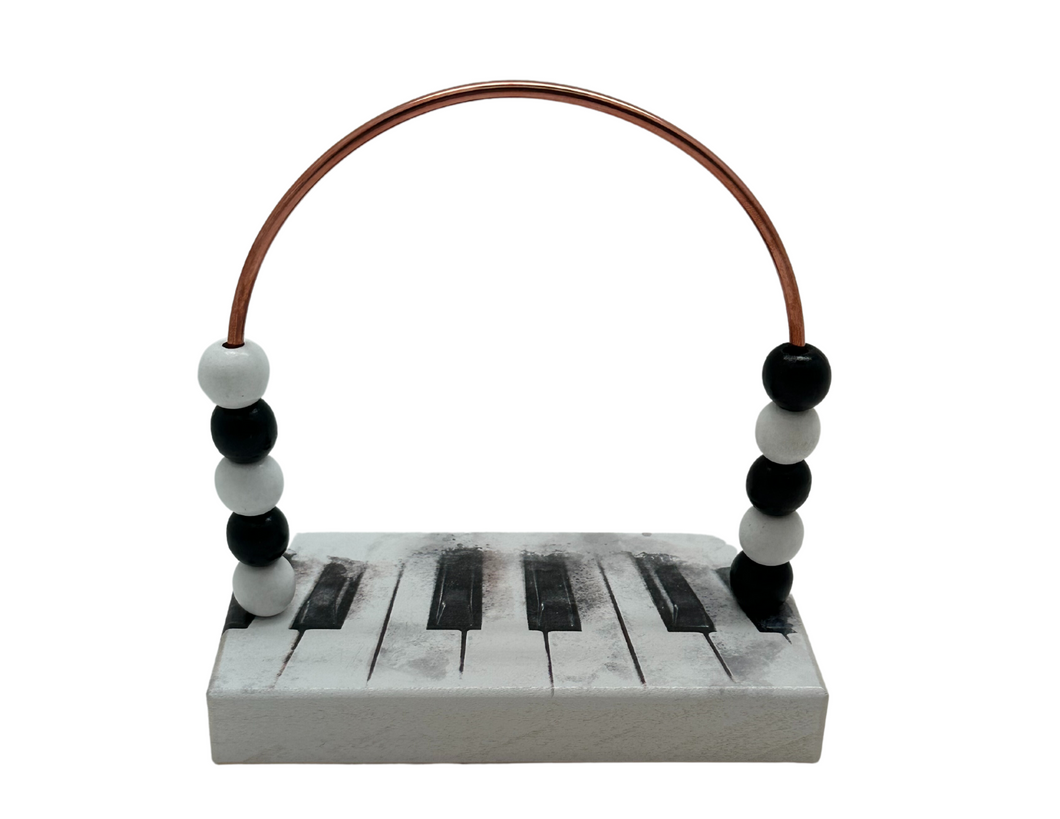 Music Piano Smokey Bead Counter
