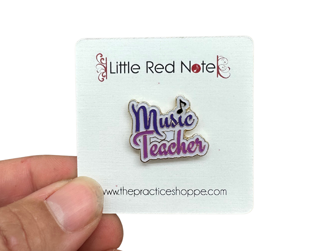 Music Teacher Enamel Pin