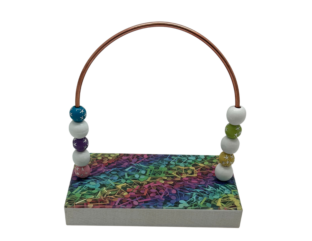 Rainbow Eighth Note Pieces Bead Counter