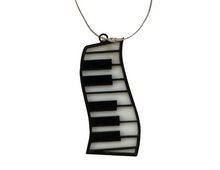 Load image into Gallery viewer, Piano Acrylic Ornament - black and white
