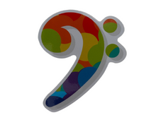 Load image into Gallery viewer, PS Single Bass Clef Bubble Sticker

