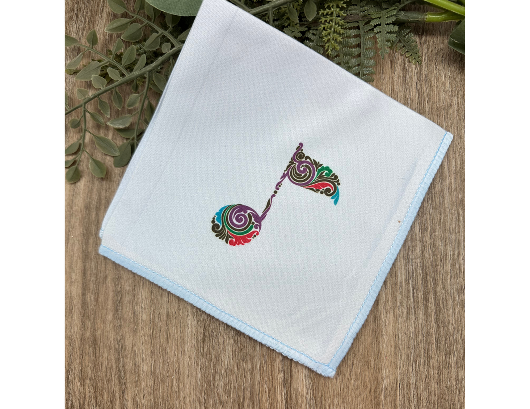 Instrument Cleaning Cloth - Eighth Note Design