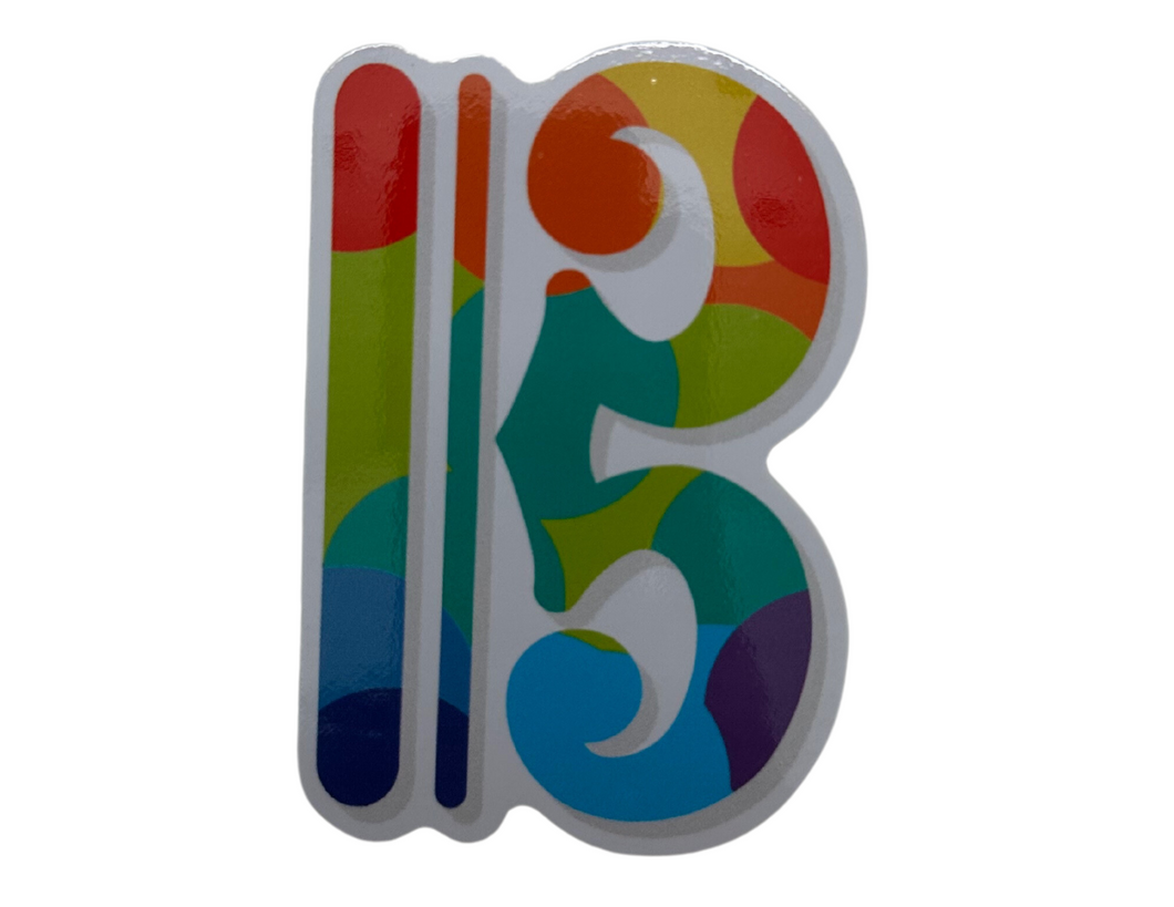 PS Single Alto Clef Bubble Sticker