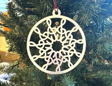 Load image into Gallery viewer, Treble Clef Circle Acrylic Ornament
