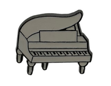 Load image into Gallery viewer, White Piano Enamel Pin
