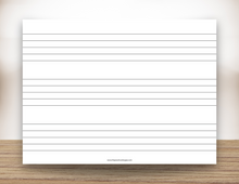Load image into Gallery viewer, Three Staves Magnetic White Board (all clefs)
