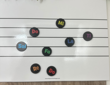 Load image into Gallery viewer, 1&quot; Circle Solfege Magnets - set of 8
