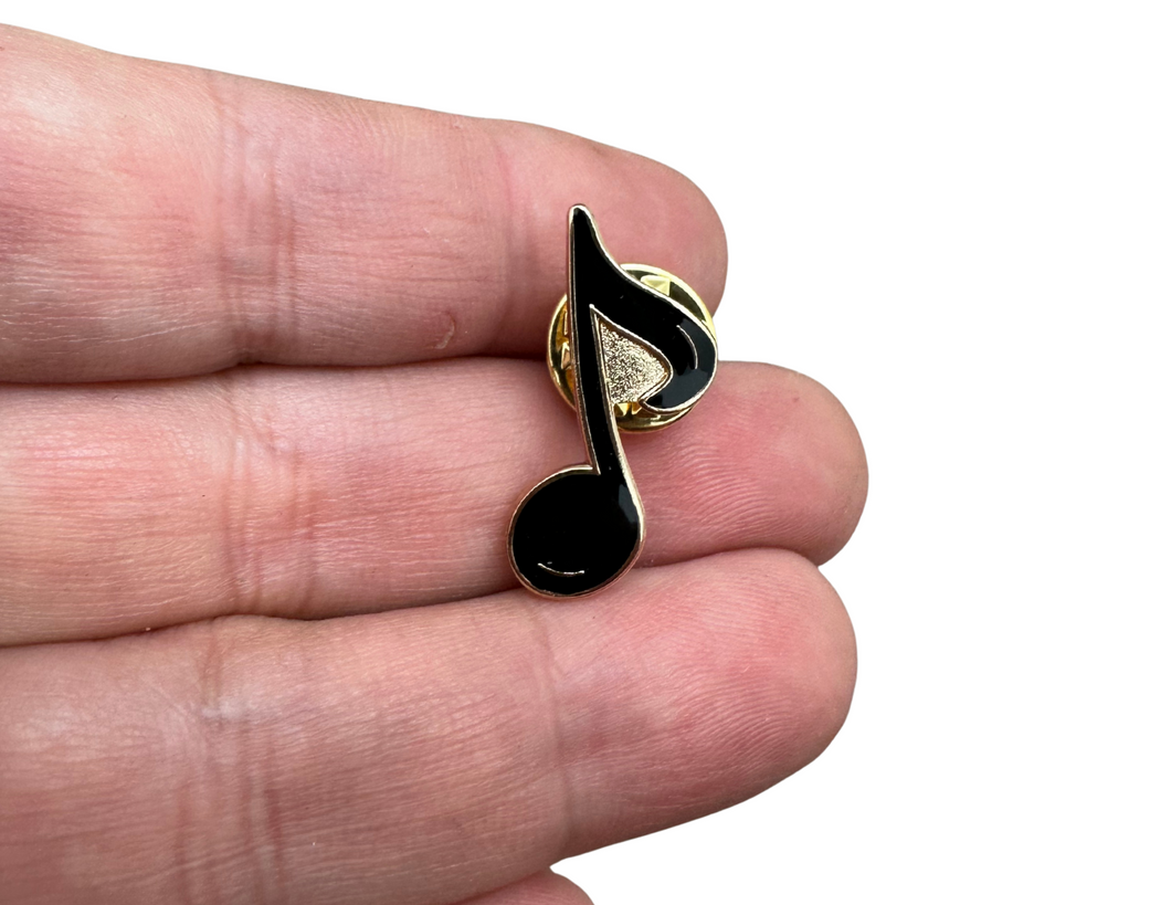 Eighth Note Enamel Lapel Pin