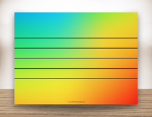 Load image into Gallery viewer, Rainbow Staff Magnetic Board

