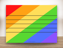 Load image into Gallery viewer, Rainbow Staff Magnetic Board

