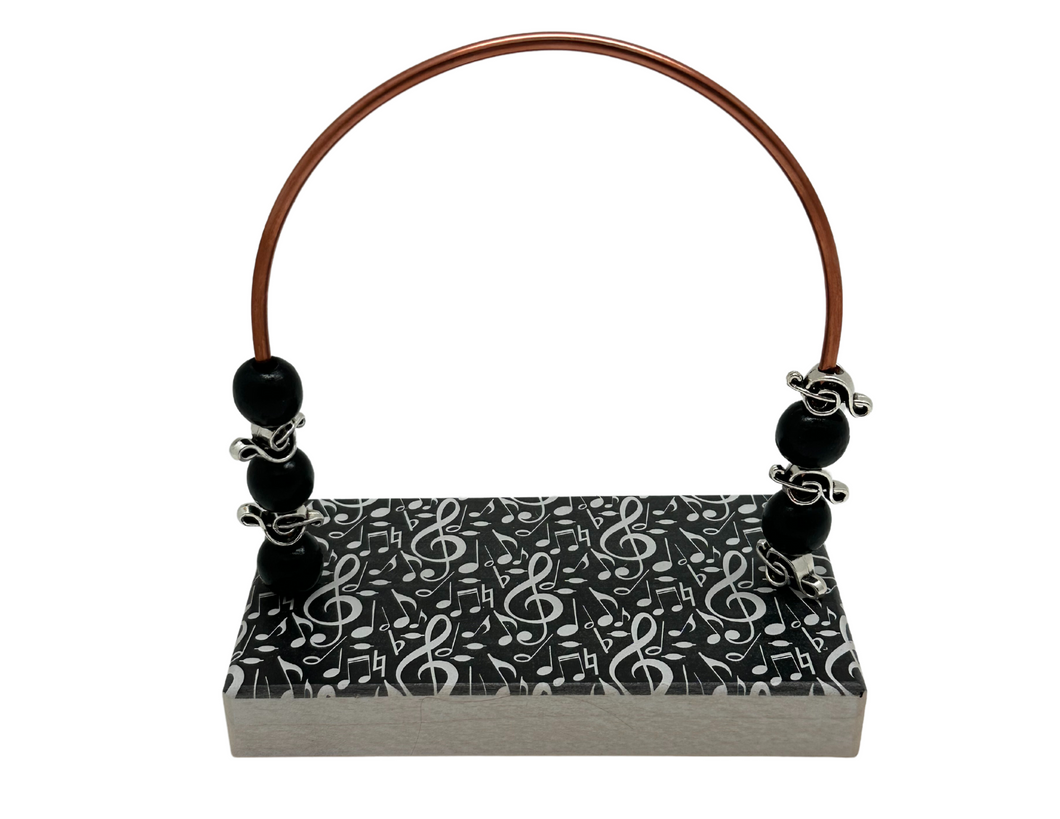 Music Notes Treble Black Bead Counter