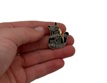 Load image into Gallery viewer, Cat Purring is Very Lovely Meawsic Enamel Pin
