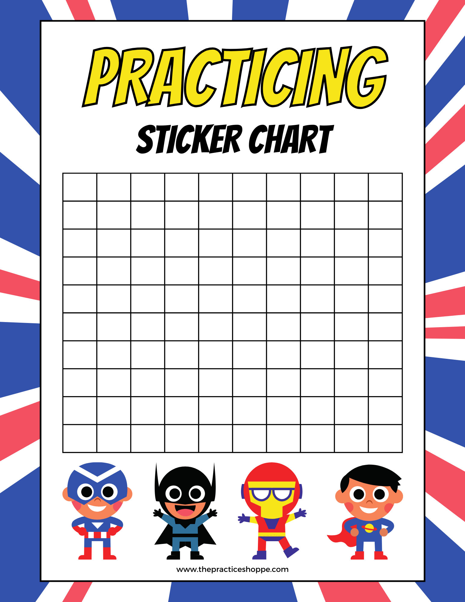 Let Practice Sticker Practicing Sticker Chart (Digital Download) – The Practice Shoppe