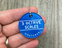 Load image into Gallery viewer, 3 Octave Scales Brag Tag
