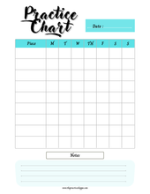 Load image into Gallery viewer, Practice Chart (Digital Download)
