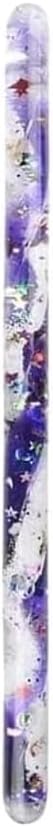 Jumbo Spiral Glitter Wand - Purple & White