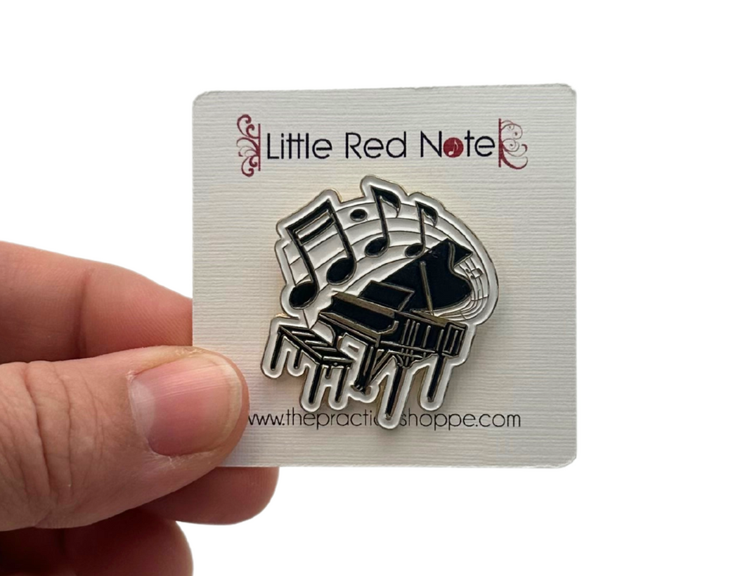 Piano Music Enamel Pin