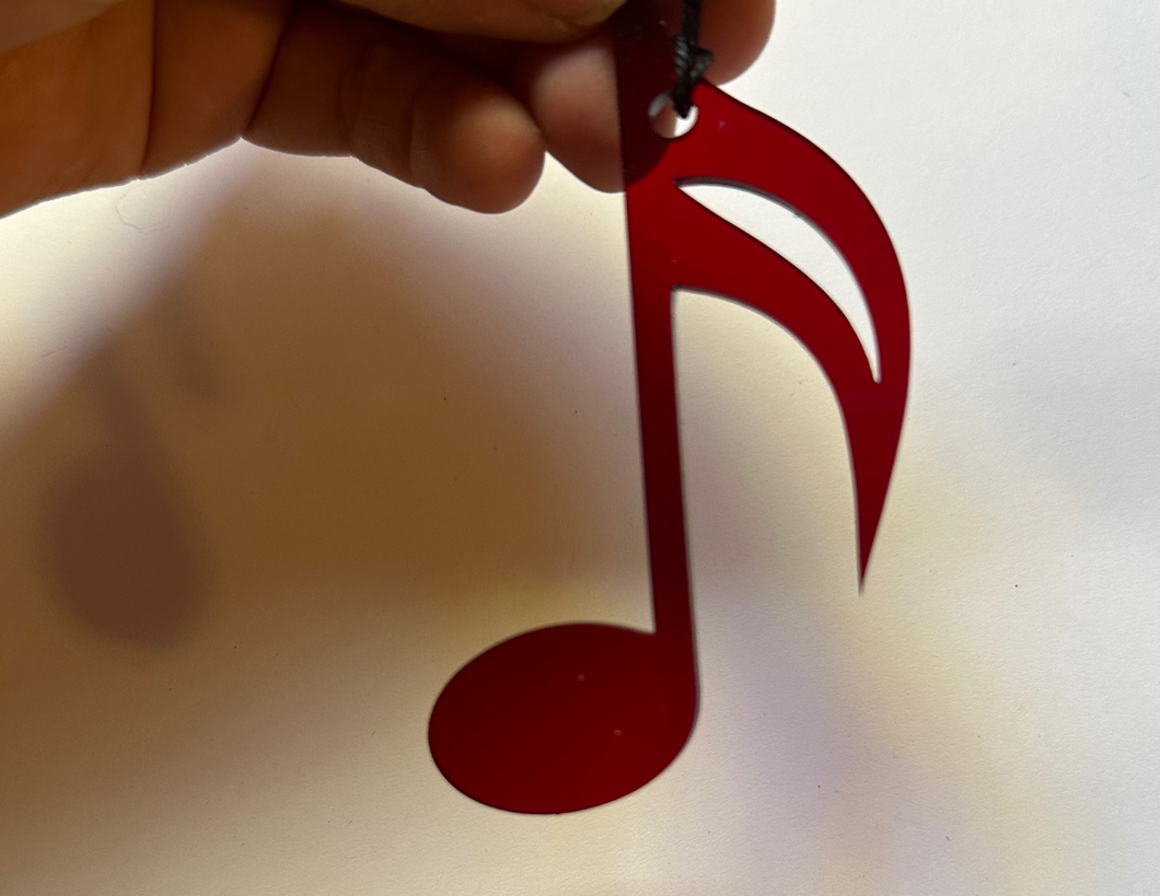 Sixteenth Note Acrylic Ornament