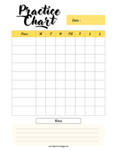 Load image into Gallery viewer, Practice Chart (Digital Download)

