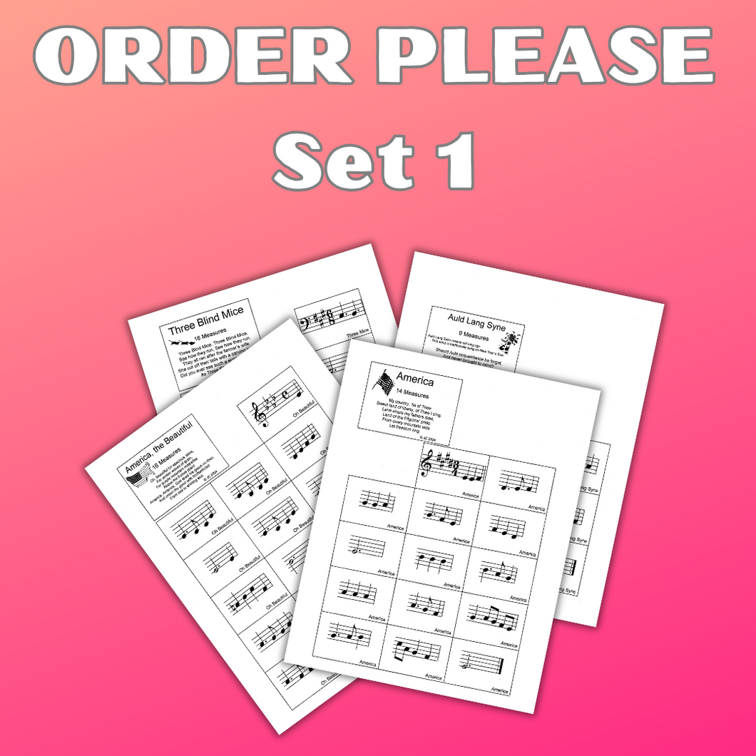 Order Please, Set 1 (Digital Download)