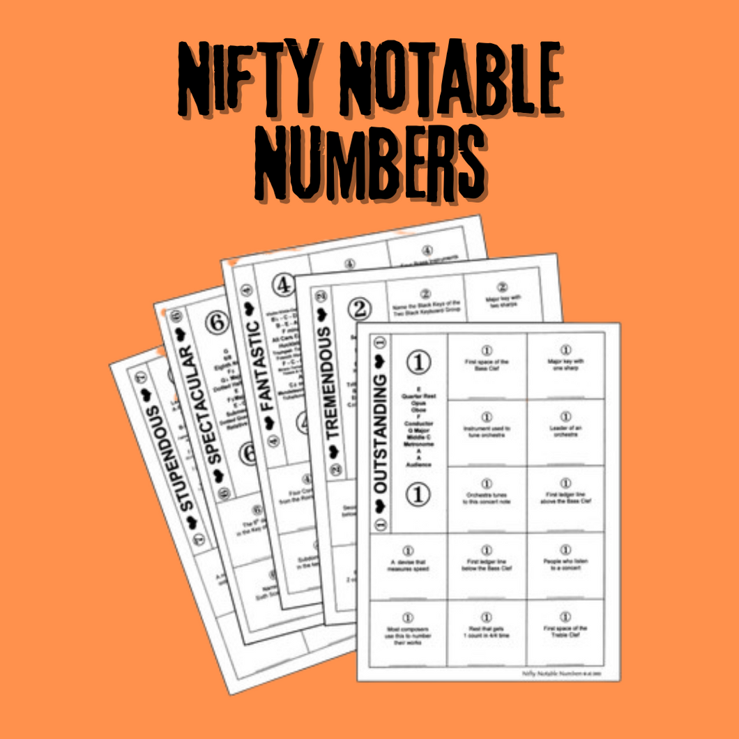 Nifty Notable Numbers (Digital Download)