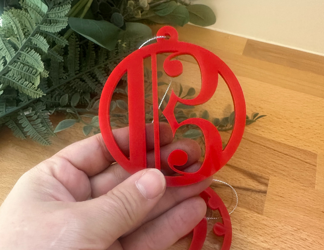 Alto Clef Acrylic Ornament