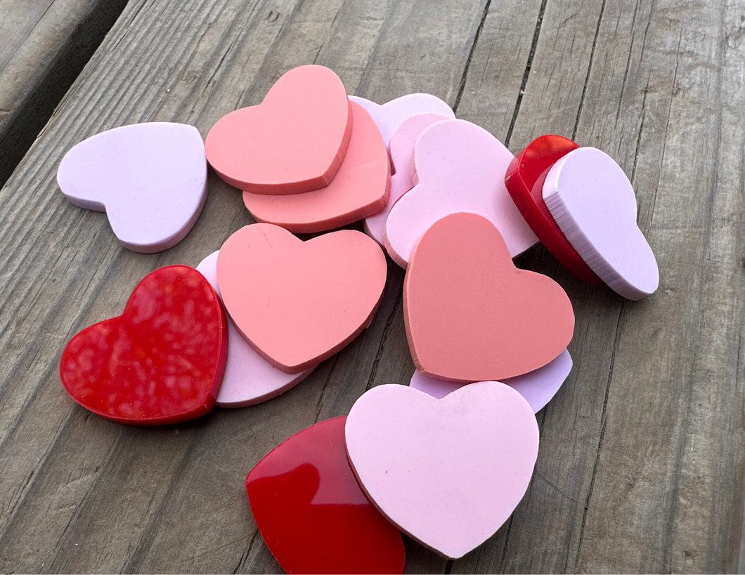 Mini Heart Note Magnets