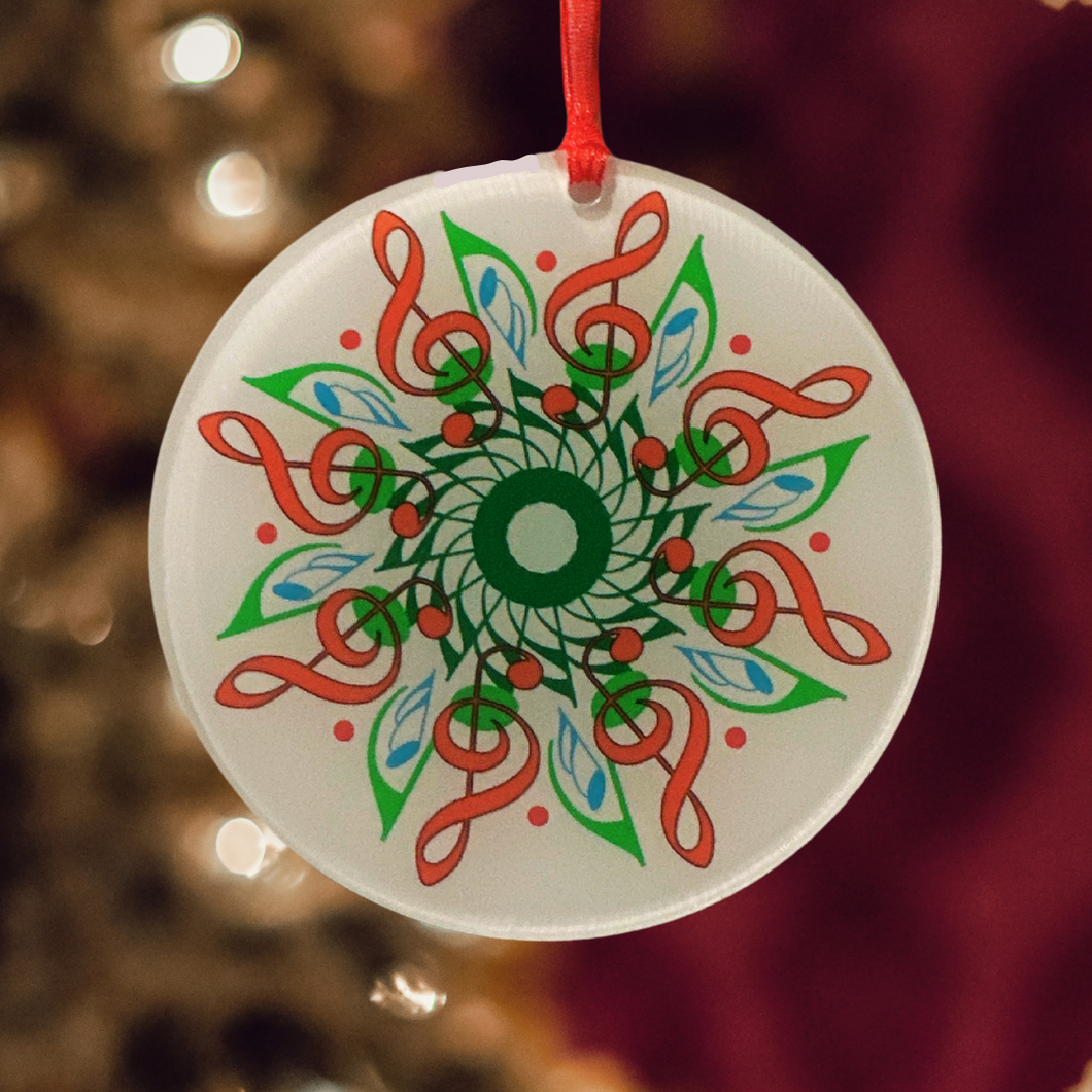 Treble Clef Notes Ornament