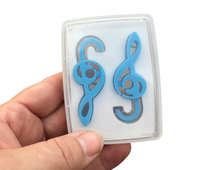 Load image into Gallery viewer, Treble Clef Bow Stopper - Blue
