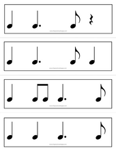 Load image into Gallery viewer, Dotted Quarter Note Rhythm Cards (Digital Download)
