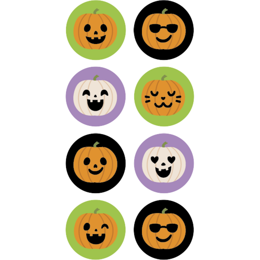 TCR Halloween Pumpkins Stickers