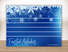 Load image into Gallery viewer, Frosted Melodies Magnetic White Board
