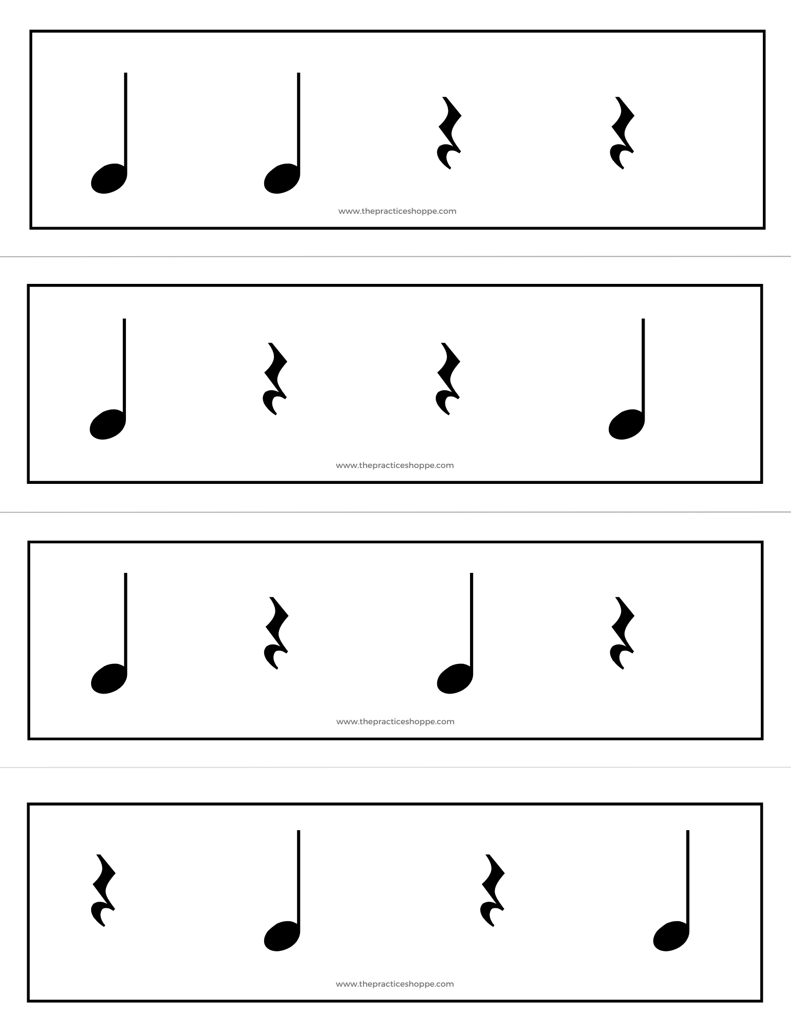 Level One Rhythm Cards (Digital Download) – The Practice Shoppe