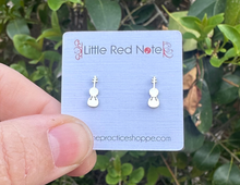 Load image into Gallery viewer, Stainless Steel PS Post Earrings Violin Viola Cello - Silver
