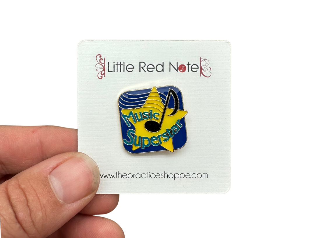 Music Superstar Enamel Pin