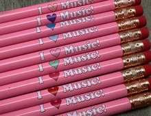 Load image into Gallery viewer, I Heart Music Pencils

