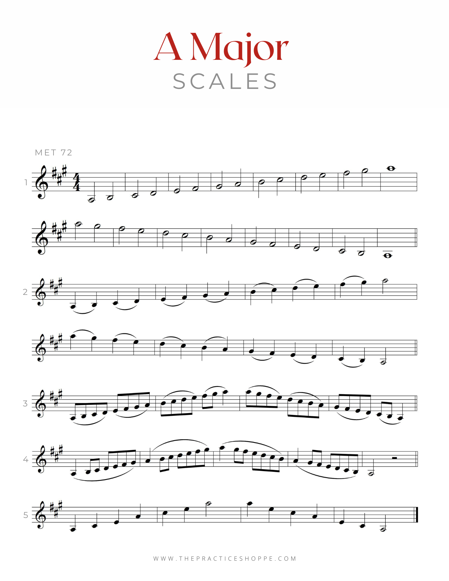 2 Octave Scales for Violinists (Digital Download) – The Practice Shoppe