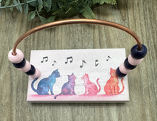 Load image into Gallery viewer, Watercolor Music Cats Bead Counter

