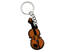 Load image into Gallery viewer, Silicone Violin Key Chain

