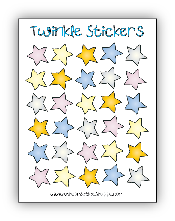 PS Twinkle Stickers - Stars – The Practice Shoppe