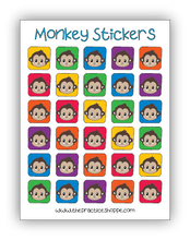 Load image into Gallery viewer, PS Twinkle Stickers - Monkeys
