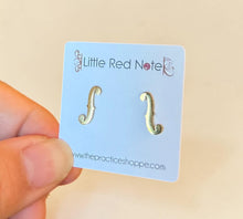 Load image into Gallery viewer, Stainless Steel PS Post Earrings F Holes
