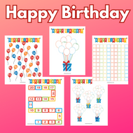 Happy Birthday Practice Charts (Digital Download)