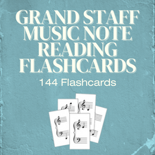 Load image into Gallery viewer, Grand Staff Note Reading Flashcards (Digital Download)

