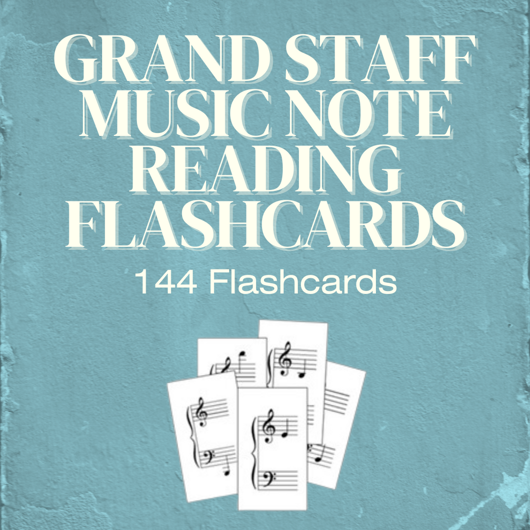 Grand Staff Note Reading Flashcards (Digital Download)
