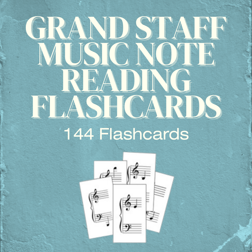 Grand Staff Note Reading Flashcards (Digital Download) – The Practice ...
