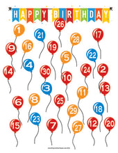 Load image into Gallery viewer, Happy Birthday Practice Charts (Digital Download)
