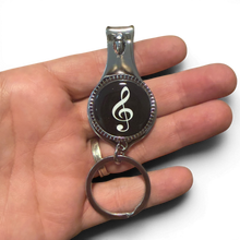 Load image into Gallery viewer, Music Nail Clippers - Treble Clef
