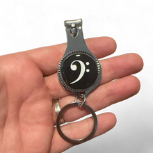 Load image into Gallery viewer, Music Nail Clippers - Bass Clef
